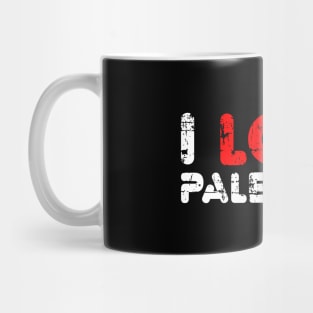 I Love Palestine By Heart - I Stand With Palestinian Mug